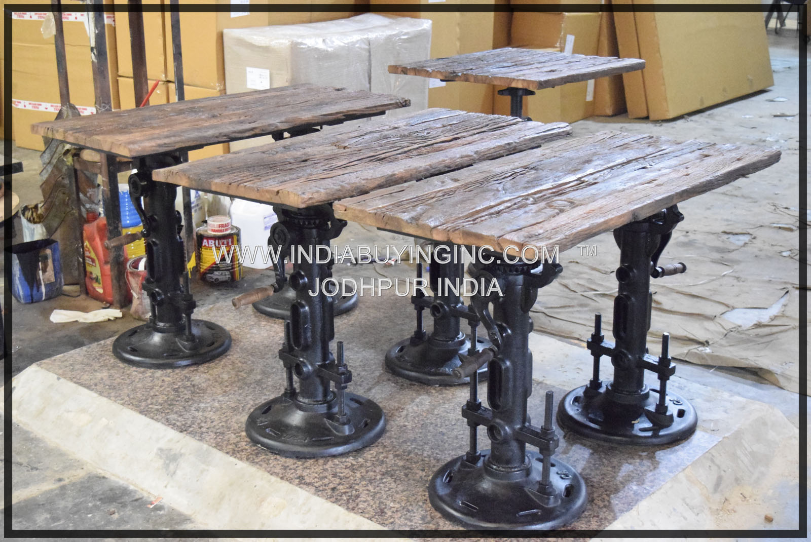 cast iron table base