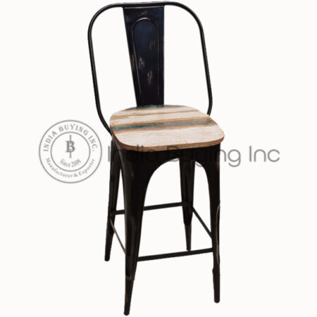 bistro bar chair wooden seat