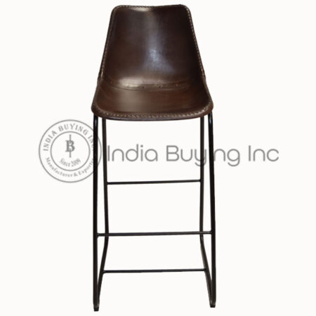 leather seat bar chair