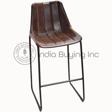 leather seat bar chair tube leg