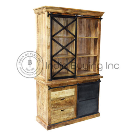double part wooden cabinet