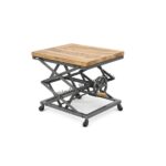 Industrial adjustable-height scissor lift table