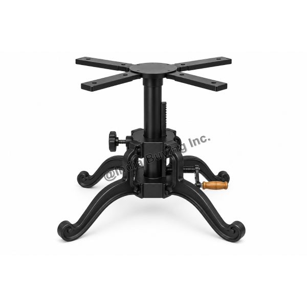 Industrial crank mechanism coffee table base