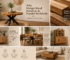 Mango wood furniture in modern interior design