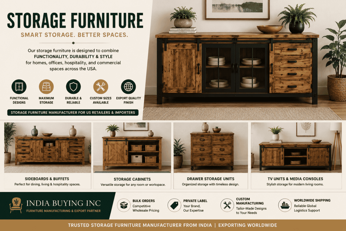 Reclaimed Wood Furniture Manufacturer for USA Importers and Retailers
