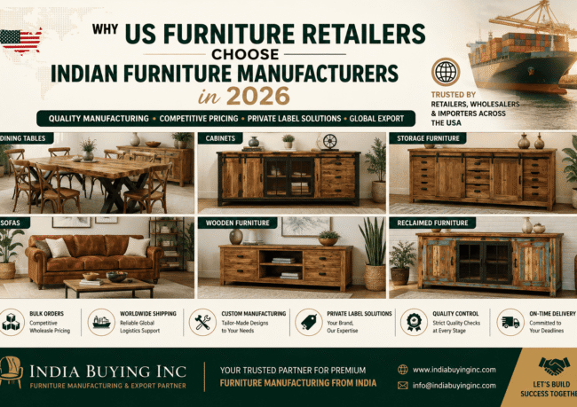 Why US Furniture Retailers Choose Indian Furniture Manufacturers in 2026