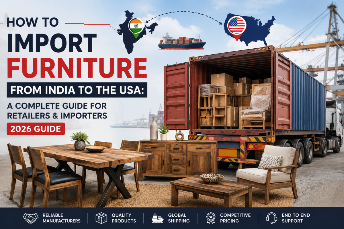 How to import furniture from India to the USA for retailers and importers in 2026