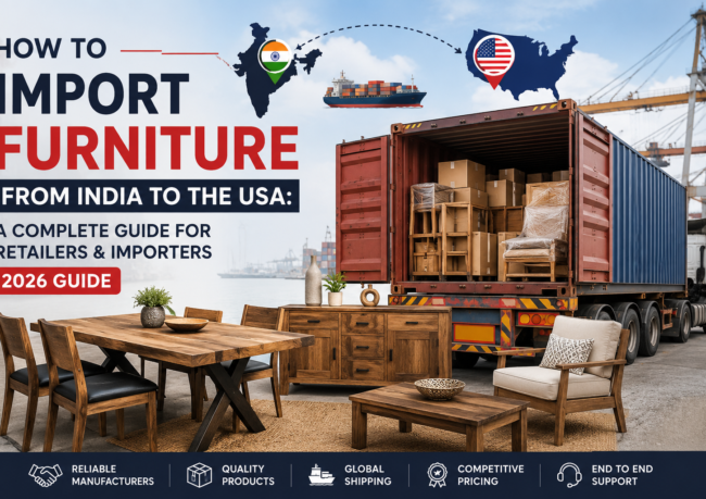 How to import furniture from India to the USA for retailers and importers in 2026