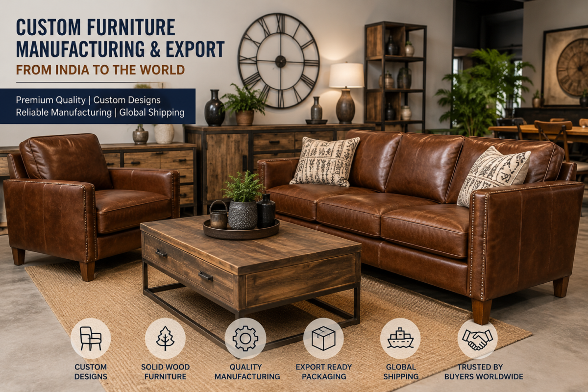 Custom furniture manufacturing and export solutions from India for global buyers