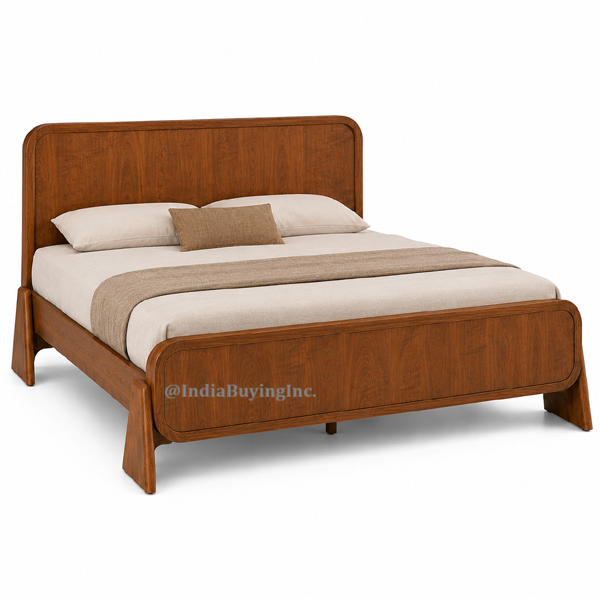wooden bed