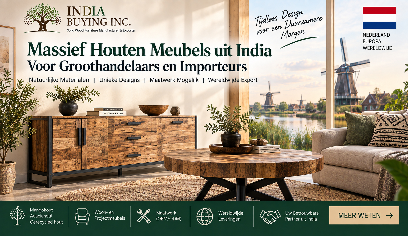 massief houten meubels uit India